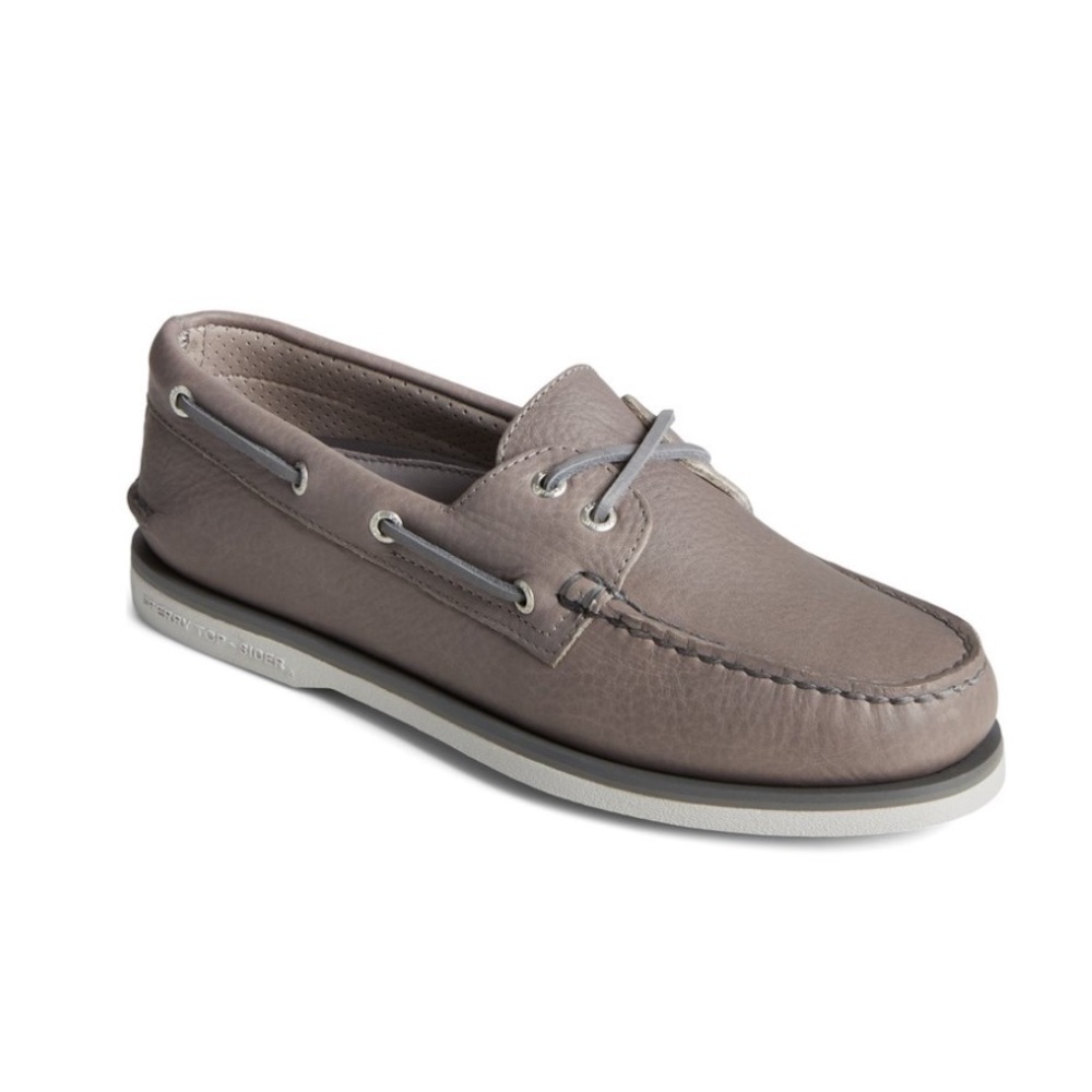 Sperry Gold Cup Authentic Original Tumbled Boat Shoe - Gray - Men’s - Size 9.5